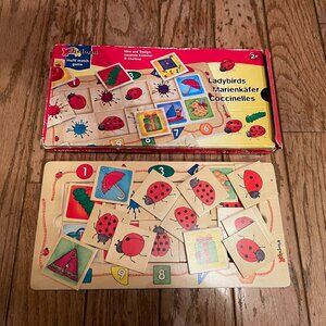Young Children's Chelona Ladybirds Multi Match Game - All Natural Wood